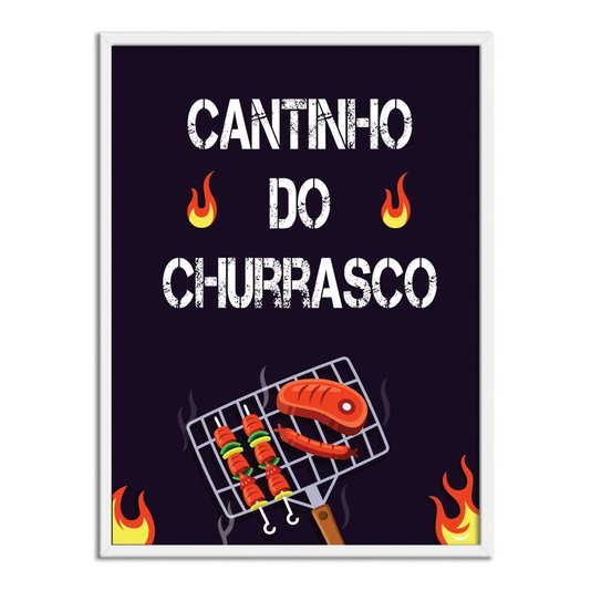 Quadro Decorativo Churrasqueira Cantinho do Churrasco