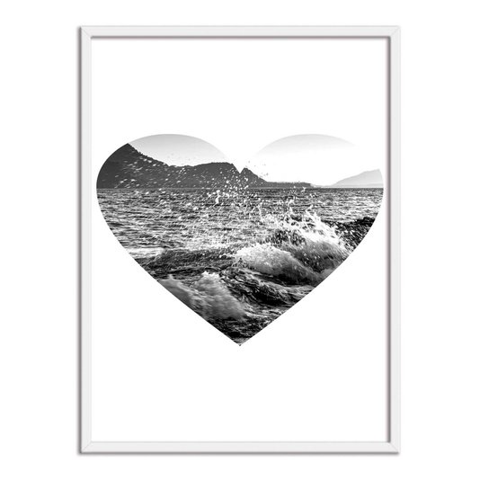 Quadro Decorativo  Coleção Mar Coração