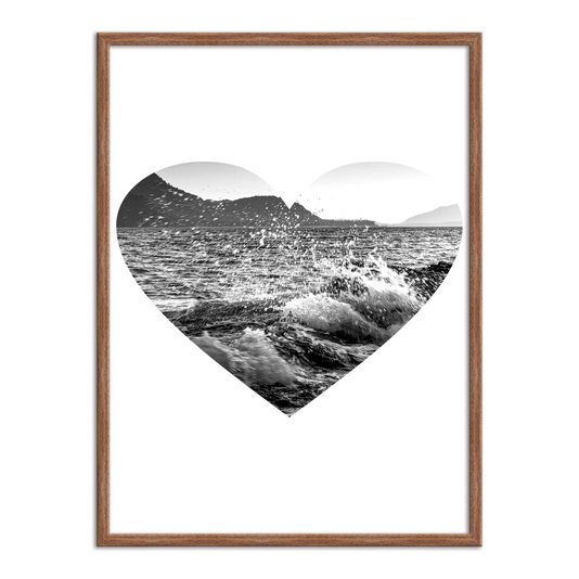 Quadro Decorativo  Coleção Mar Coração