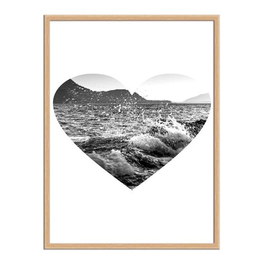 Quadro Decorativo  Coleção Mar Coração