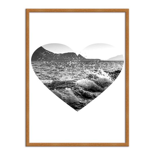 Quadro Decorativo  Coleção Mar Coração