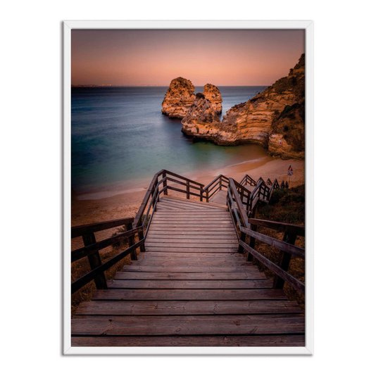 Quadro Decorativo  Coleção Mar Escada Para À Praia