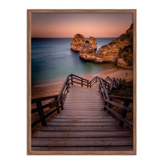 Quadro Decorativo  Coleção Mar Escada Para À Praia
