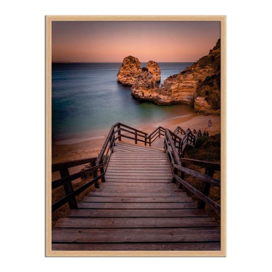Quadro Decorativo  Coleção Mar Escada Para À Praia