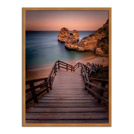 Quadro Decorativo  Coleção Mar Escada Para À Praia