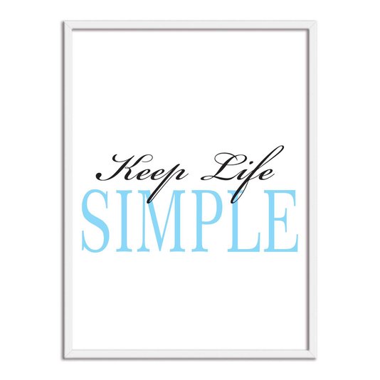 Quadro Decorativo  Coleção Mar Keep Life Simple