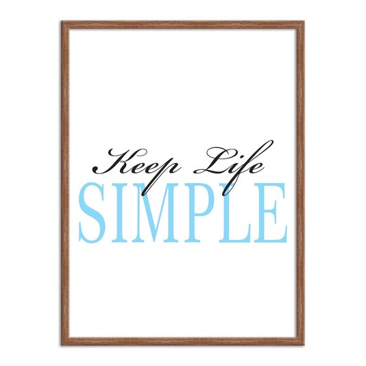 Quadro Decorativo  Coleção Mar Keep Life Simple