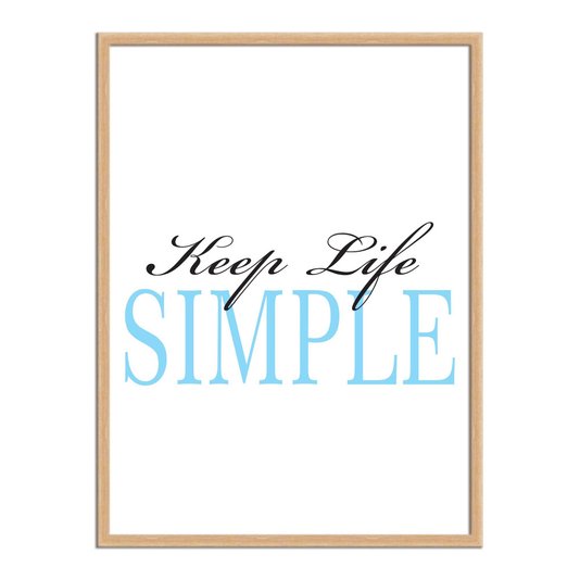 Quadro Decorativo  Coleção Mar Keep Life Simple