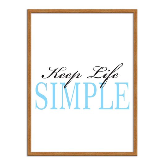Quadro Decorativo  Coleção Mar Keep Life Simple