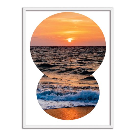 Quadro Decorativo  Coleção Mar Pôr Do Sol