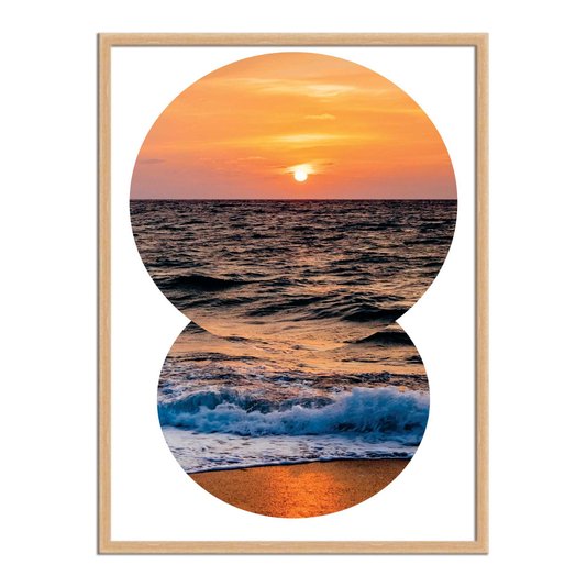 Quadro Decorativo  Coleção Mar Pôr Do Sol
