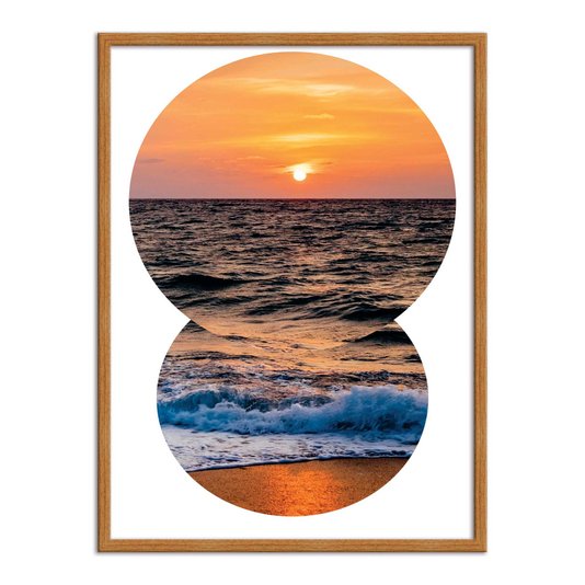 Quadro Decorativo  Coleção Mar Pôr Do Sol