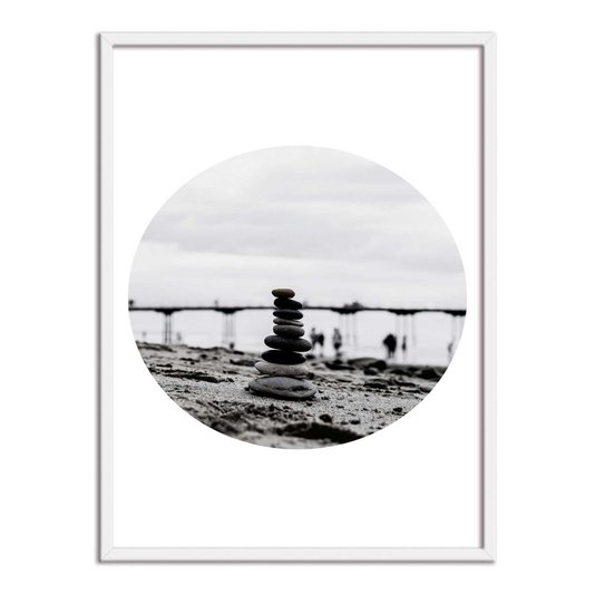 Quadro Decorativo  Coleção Mar Torre De Pedras