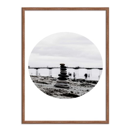 Quadro Decorativo  Coleção Mar Torre De Pedras
