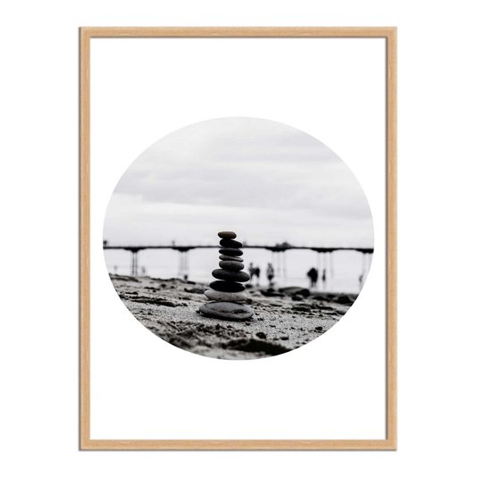 Quadro Decorativo  Coleção Mar Torre De Pedras