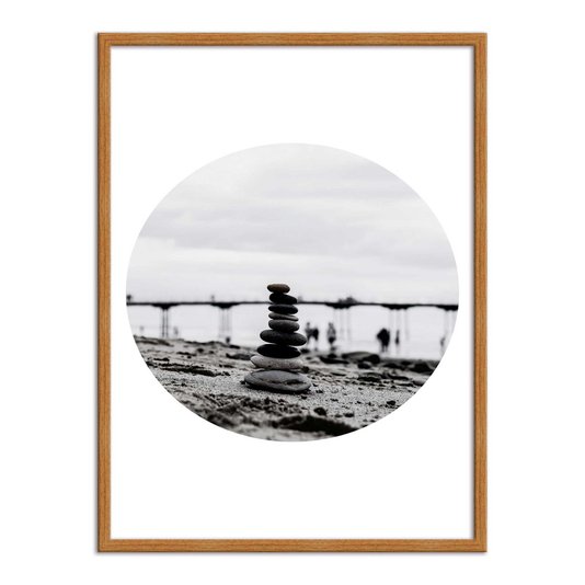 Quadro Decorativo  Coleção Mar Torre De Pedras