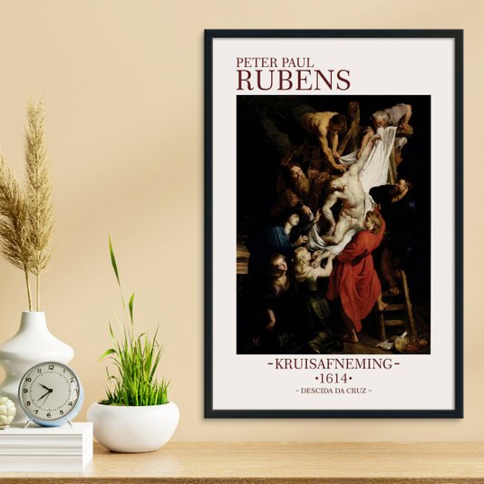 Quadro Decorativo Descida da Cruz de Peter Paul Rubens