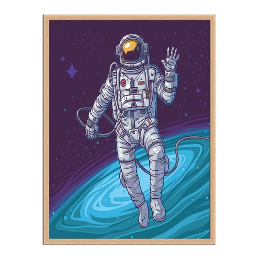 Quadro Decorativo Desenho de Astronauta