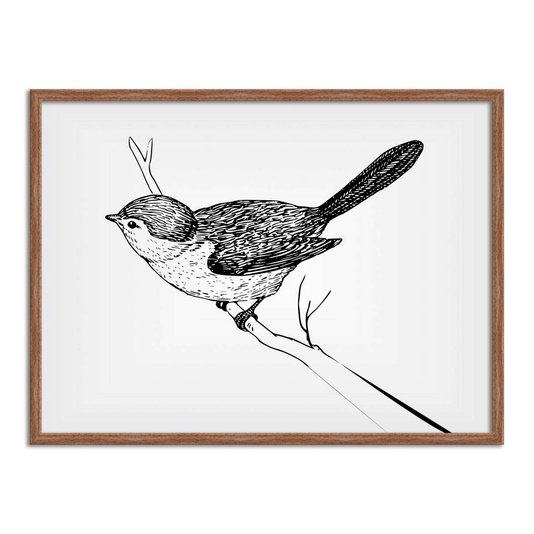 Quadro Decorativo Desenho de Pássaro