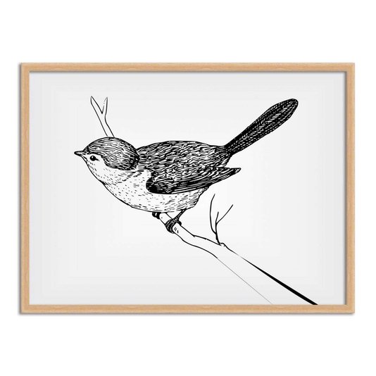 Quadro Decorativo Desenho de Pássaro