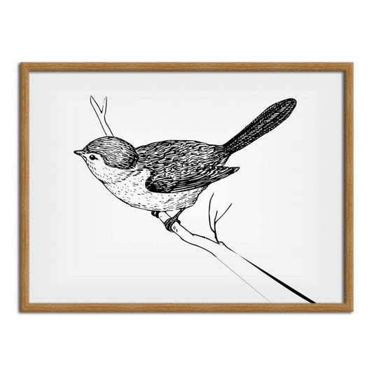 Quadro Decorativo Desenho de Pássaro