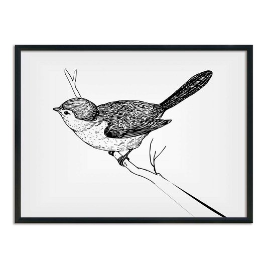 Quadro Decorativo Desenho de Pássaro