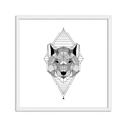 Quadro Decorativo Desenho de Raposa