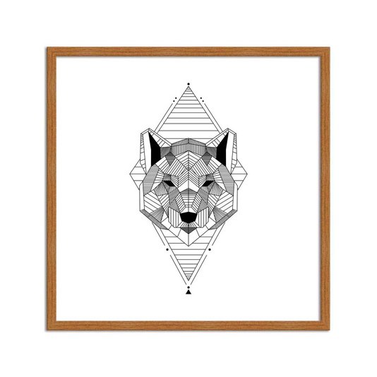 Quadro Decorativo Desenho de Raposa