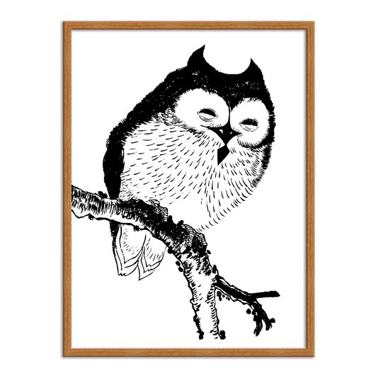 Quadro Decorativo Desenho de Uma Coruja