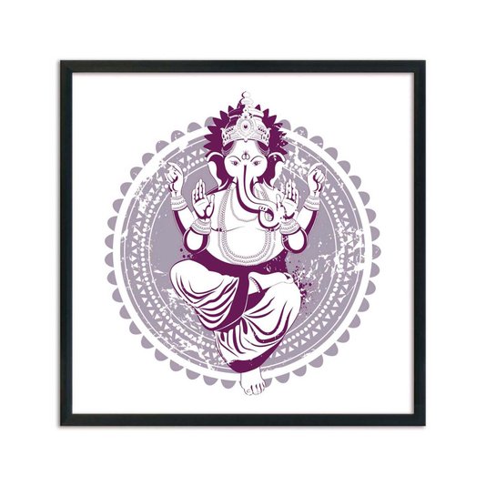 Quadro Decorativo Deusa Hinduista Ganesha