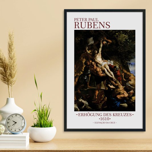 Quadro Decorativo Elevação da Cruz de Peter Paul Rubens