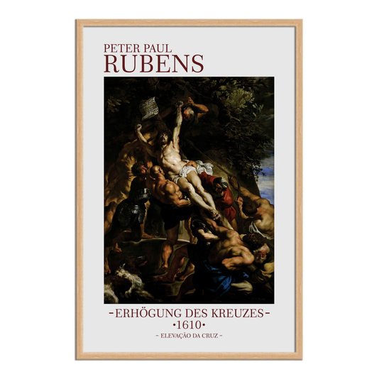 Quadro Decorativo Elevação da Cruz de Peter Paul Rubens