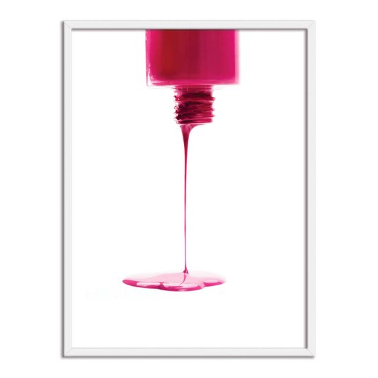 Quadro Decorativo Esmalte Derramando