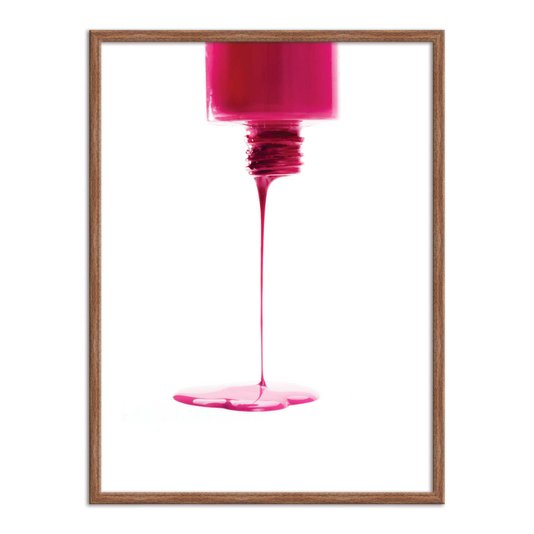 Quadro Decorativo Esmalte Derramando