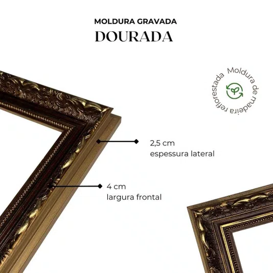 Quadro Decorativo Floral Chocolate Estilo Modern Heritage