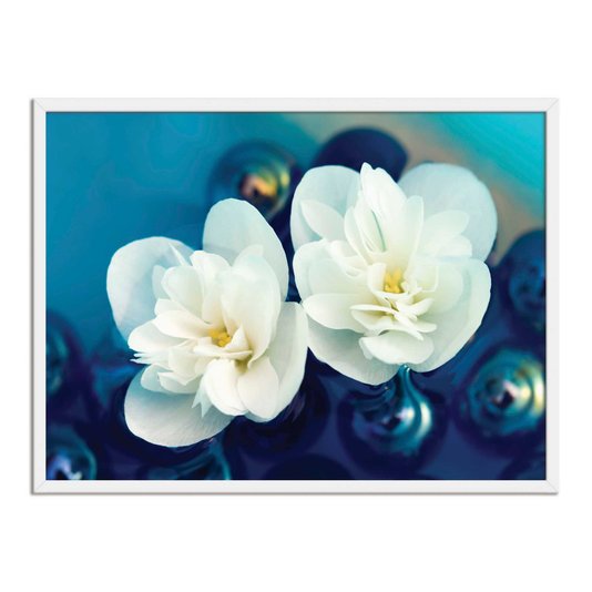 Quadro Decorativo Flores Brancas