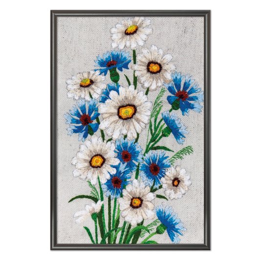 Quadro Decorativo Flores Margaridas Vintage Farmhouse