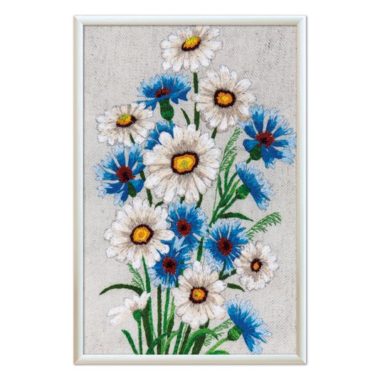 Quadro Decorativo Flores Margaridas Vintage Farmhouse