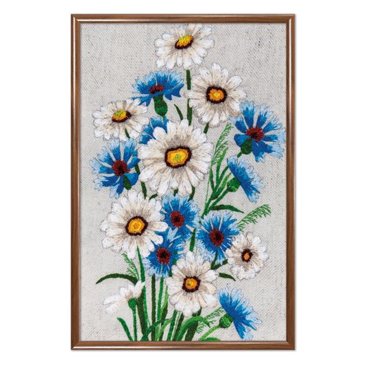 Quadro Decorativo Flores Margaridas Vintage Farmhouse