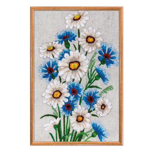 Quadro Decorativo Flores Margaridas Vintage Farmhouse