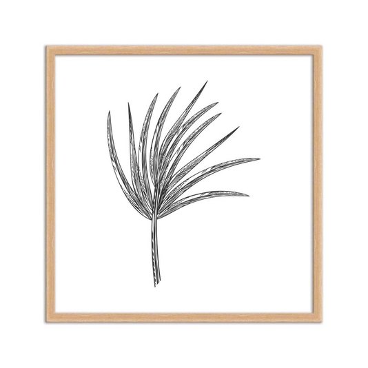 Quadro Decorativo Folha de Coqueiro
