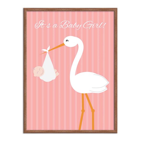 Quadro Decorativo Frase It's a baby Girl