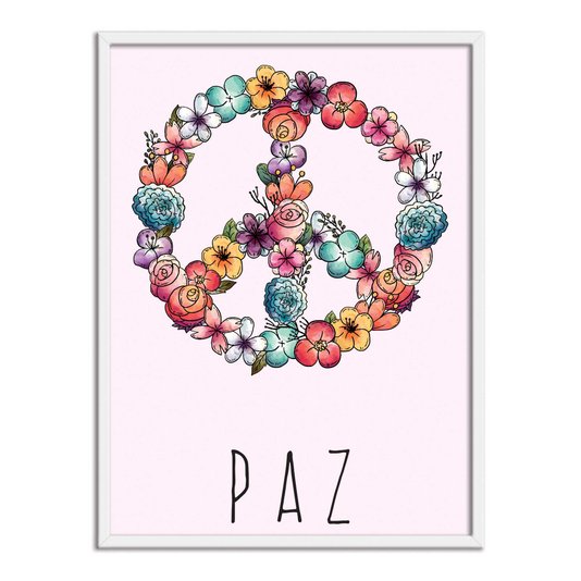Quadro Decorativo Frase: "Paz"