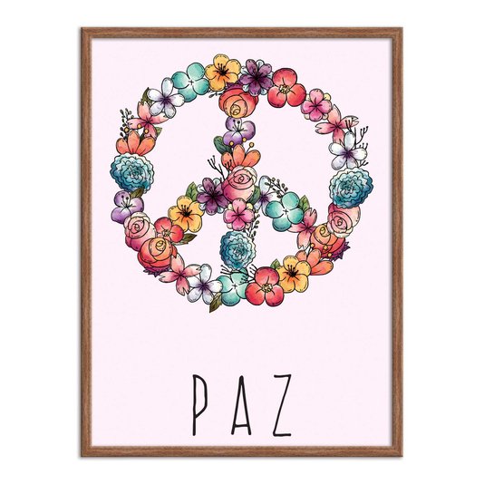 Quadro Decorativo Frase: "Paz"