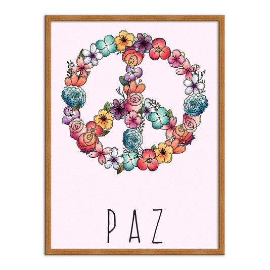 Quadro Decorativo Frase: "Paz"