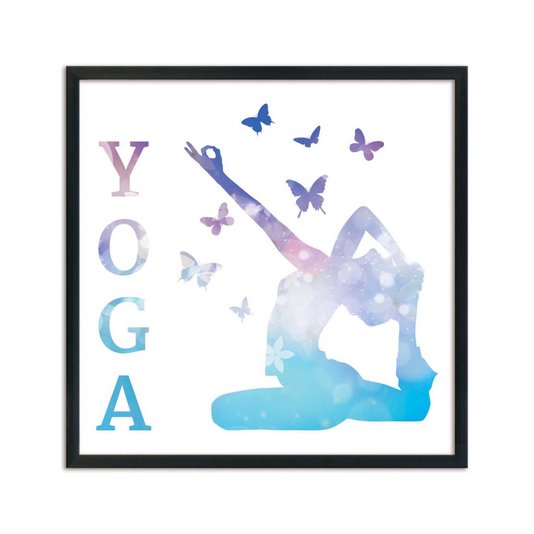 Quadro Decorativo Frase: "Yoga"