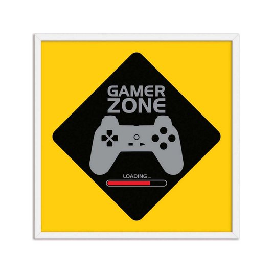 Quadro Decorativo Gamer Geek e Nerd Gamer Zone