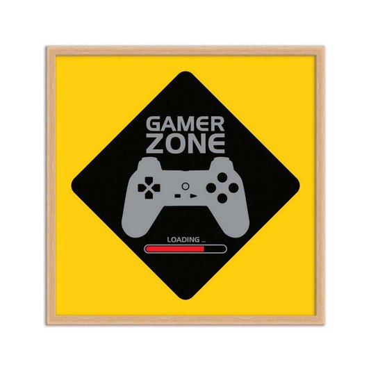 Quadro Decorativo Gamer Geek e Nerd Gamer Zone