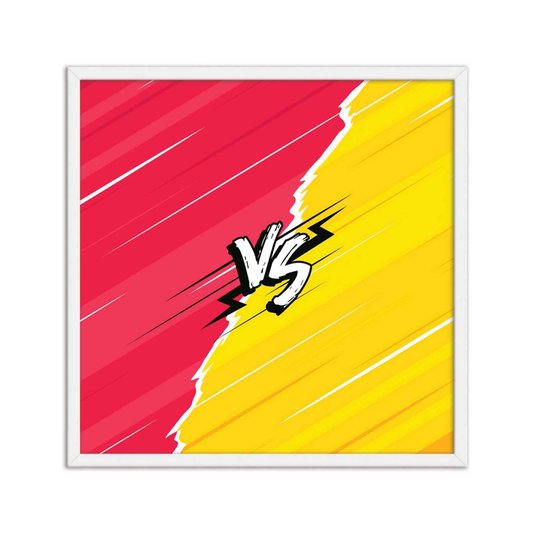 Quadro Decorativo Gamer Geek e Nerd VS