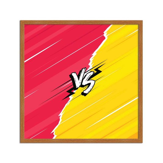 Quadro Decorativo Gamer Geek e Nerd VS